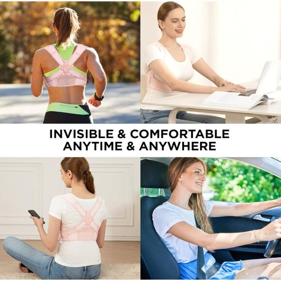 VICORRECT Posture Corrector for Women - Upper Back Brace Adjustable & Breathable - Picture 5 of 10